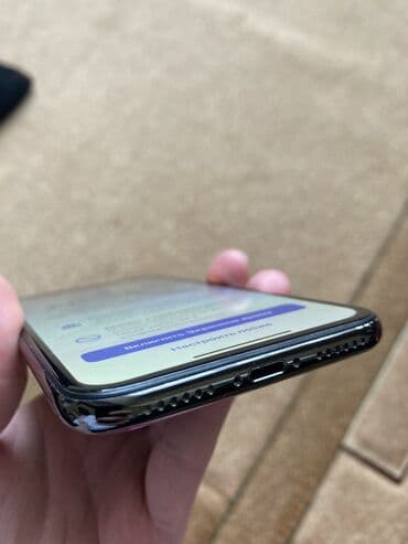 iphone x рассрочка: IPhone X, Б/у, 64 ГБ, Черный, Чехол, 60 % — 10