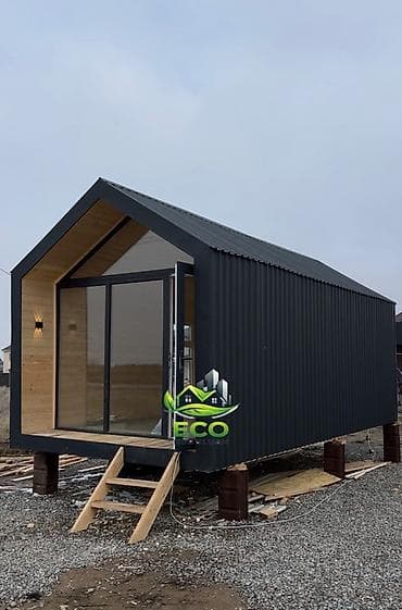 Модульный каркасный дом-кабина «A-frame mini» - Современный