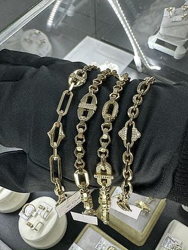 спорт залы: Браслет, Проба 585, Женские, Новый — 8