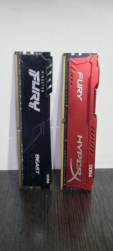 Оперативная память, Б/у, Kingston Fury, 32 ГБ, DDR4, 2400 МГц, Для ПК