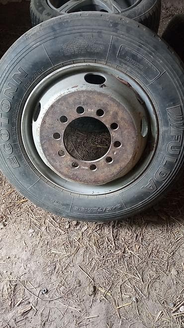 r19: Колеса в сборе 245 / 70 / R 19.5, Всесезонная, Б/у, 1 шт, Грузовики/Автобусы, Железные, отверстий - 10 — 1