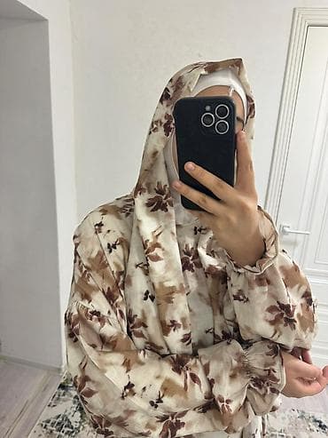 этно серьги: Повседневное платье, Made in KG, Лето, Длинная модель, Оверсайз, Стандарт — 8