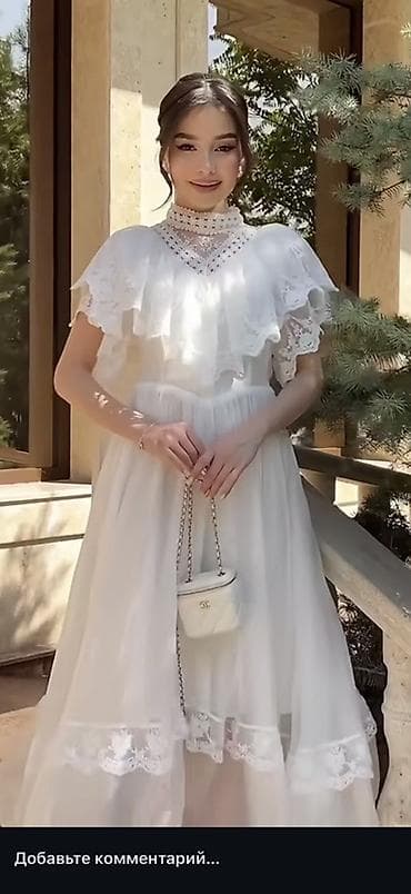 Жеке буюмдар: Белое женское платье в стиле Zimmermann брала за 4500 отдаю за 2500 - — 1