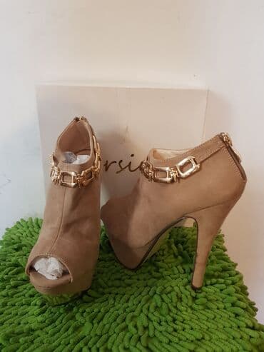 фирменная обувь из италии: Ботинки, 37, Новый, цвет - Бежевый, Самовывоз — 3