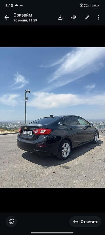 Унаа: Chevrolet Cruze: 2018 г., 1.4 л, Автомат, Бензин, Седан — 4
