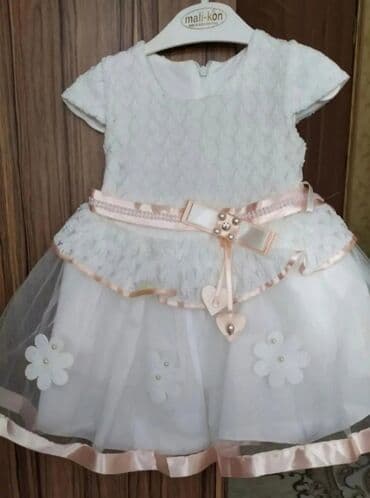 карнавальные костюмы на прокат бишкек: Детское платье, цвет - Розовый, Б/у — 1