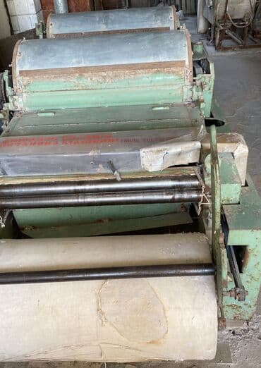 каменная доска: Вата чесальный апарат с двумя барабанами дробилка и пресс апарат — 5