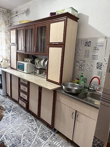 буду мебель: Комплект мягкой мебели, Б/у, Самовывоз, цвет - Коричневый — 1