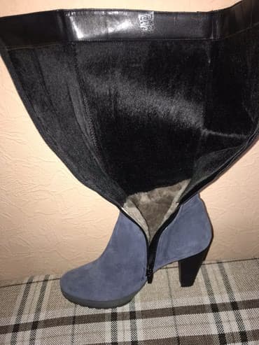 сапоги лакированные на высоких каблуках: Сапоги 38р — 3