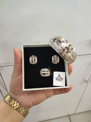 свадебные наборы ручной: Набор украшений, Проба 925, Женские, Новый — 1