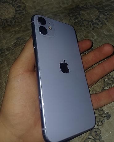 Техника и электроника: IPhone 11, цвет Purple (сиреневый) память 64, акб 69 — 1