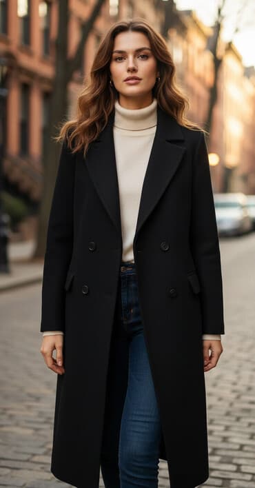 Пальто, Шинель, Осень-весна, Драп, Длинная модель, Двубортная модель, 2XL