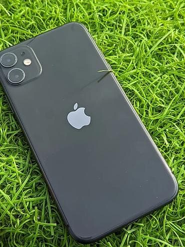 IPhone 11, Б/у, 128 ГБ, Black Titanium, 77 %