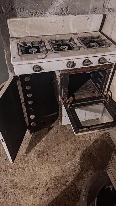 Газдык плита, Колдонулган, Полго орнотулма, түсү - Ак, Толук төлөө — 1