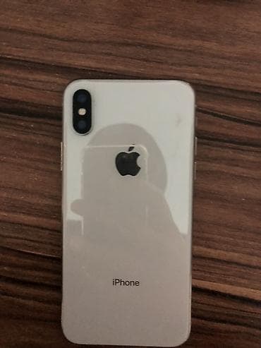 IPhone X, Б/у, 256 ГБ, Серебристый, 100 %