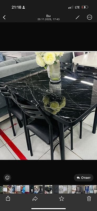 Оңдоп-түзөө жана курулуш: Ашкана үстөлү жана отургуч, түсү - Ак — 6