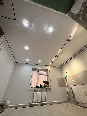 one construction: Натяжной потолок Глянцевое, Матовое, 3D потолки Гарантия, Бесплатная консультация, Бесплатный замер — 8