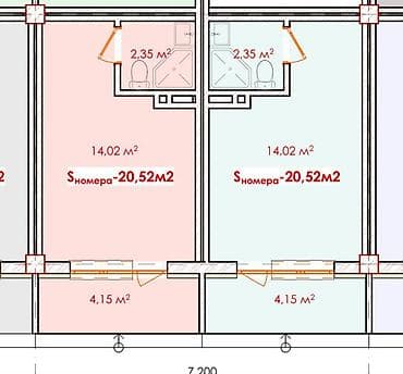 дорого: 1 комната, 20 м², Элитка, 4 этаж, Готовая ПСО (под самоотделку) — 5