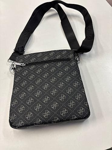 guess: Сумка через плечо Guess (мессенджер) - Цвет: черный с серым — 2