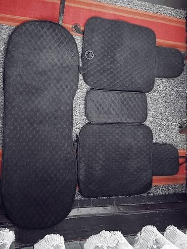 leksus: Чехлы Тканевые, цвет - Черный, Lexus, Б/у, Самовывоз — 9