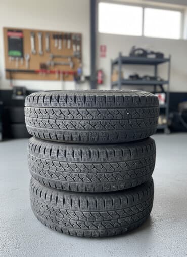 шины на степвагон: Дөңгөлөктөр монтажда R 15, Кыш, Колдонулган, Комплект, Жеңил коммерциялык транспорт (C/LT), Темир, тешиктери - 5 — 1