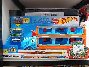 Игровой набор Hot Wheels City “Speedway Hauler” (трейлер-динозавр) -