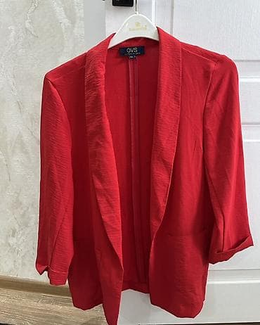 джинси: Женский жакет OVS, размер L (EU/IT). - Цвет: насыщенный красный. - — 1
