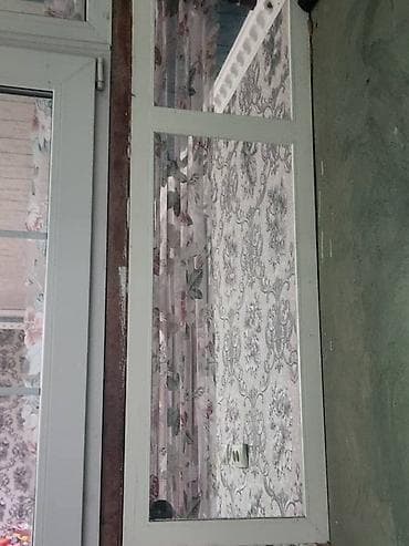 Окна профильный крашеные в белый цвет, с остеклением. Комплект из