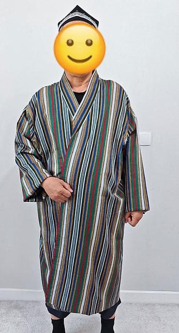 мужские пижамы: Традиционный мужской халат-чапан в полоску. Стиль Узбекский или — 1