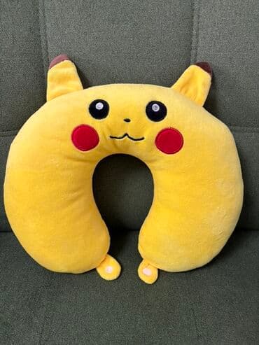подушка для полетов: Мягкие подушки для шеи в форме Винни-Пуха и Покемона Пикачу. Удобные — 4