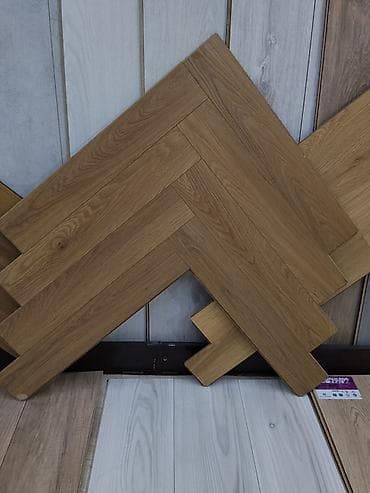 Ламинат «ёлочка» (herringbone), декор под натуральный дуб. - Формат