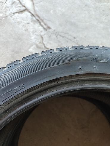 honda fit 2000: Шины 225 / 45 / R 18, Зима, Б/у, Пара, Легковые, Bridgestone — 1