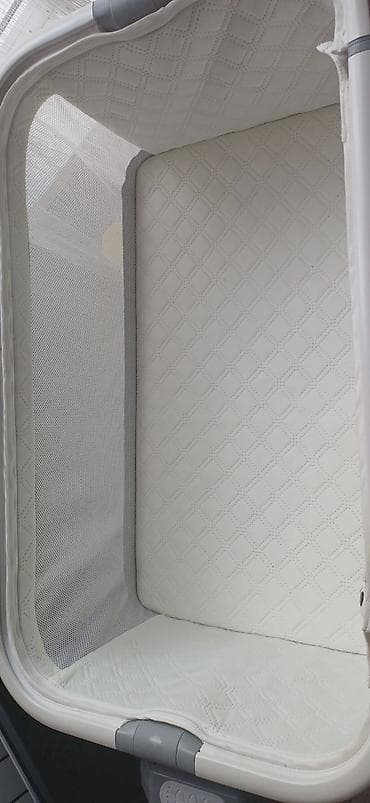 кроватки люльки для новорожденных: Детская приставная кроватка, Б/у, С колесиками — 2