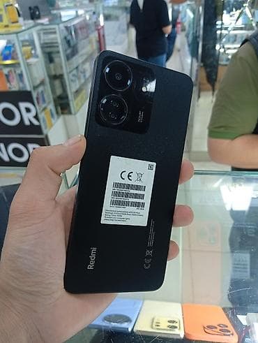 Техника и электроника: Redmi, Redmi 13C, Б/у, 128 ГБ, цвет - Черный, 2 SIM — 4
