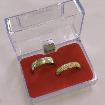 свадебные наборы ручной: Кольцо обручальное Серебро+ золото 925 пробы Италия Эксклюзив Серебро — 1