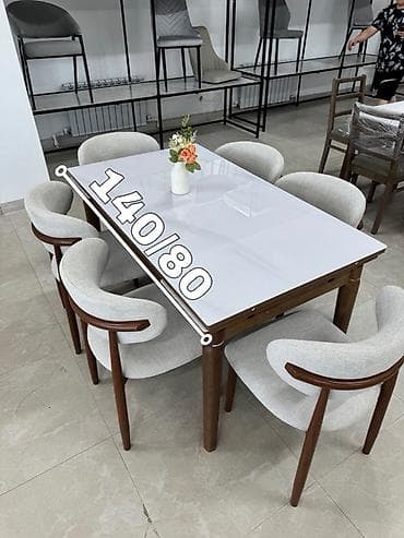 chair table: Кухонный стол и стул, цвет - Белый — 4
