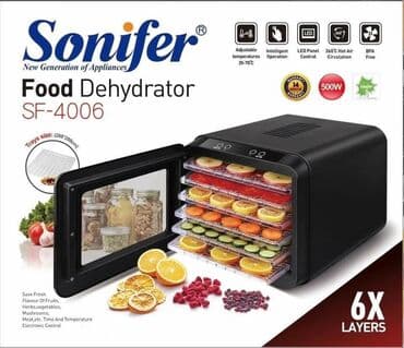 Сушилка Для Овощей И Фруктов Sonifer SF-4006 Высушите многие пищевые