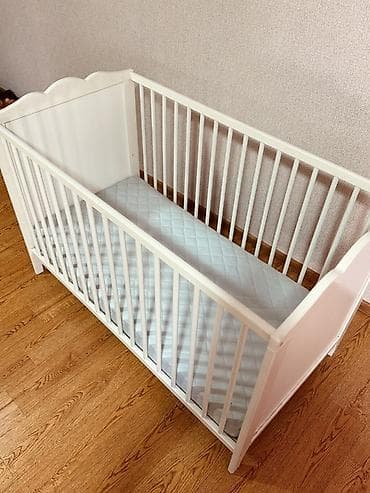 Балдар дүйнөсү: Новая детская кроватка от IKEA классического дизайна, не была в — 3