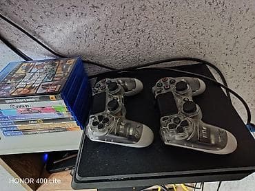 Игровой комплект для PlayStation 4 Состав: - Консоль PS4 (черная at lalafo.kg Игровой комплект для PlayStation 4 Состав: - Консоль PS4 (черная
