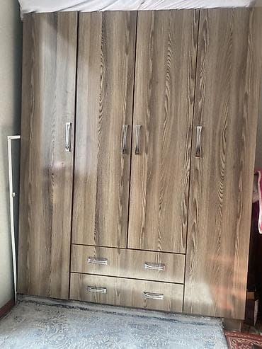 мебель кровать: Спальный гарнитур: шкаф и односпальная кровать - Шкаф распашной — 1