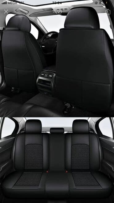 чехлы автомобильные: Чехлы Экокожа, цвет - Черный — 5