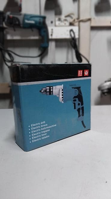 Ударные дрели: Сетевая дрель Makita (ключевой патрон) Новая Полный комплект Доставка — 4