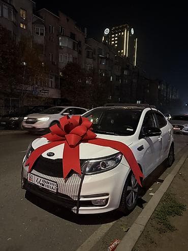 Большой декоративный бант на автомобиль - Эффектный красный бант для