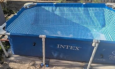 купал: Каркасный бассейн Intex прямоугольный 2.2м х 1.5м на 0.6м — 3