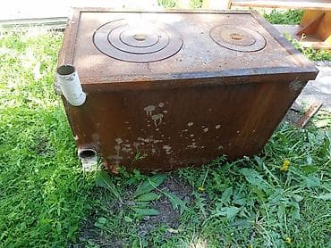 кухонные посуды: Паровой котёл на 150 м². Метал 3 мм. Использовалась редко — 3