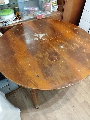 стол для столовая: Стол трансформер Для кухни, Раскладной стол, цвет - Коричневый — 1