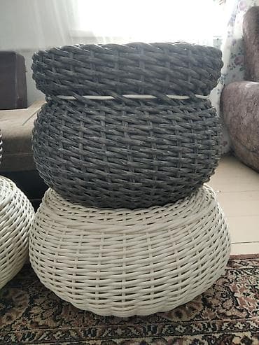 Өсүмдүктөр үчүн карапалар: Плетёные кашпо и декоративные корзины для растений - Материал — 8