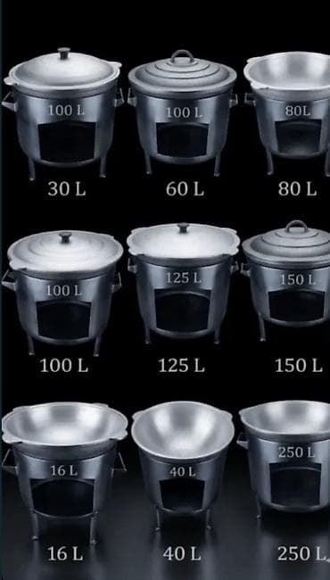 маленький чайник: Казан-очаги и алюминиевые казаны крупного объема для приготовления на — 1