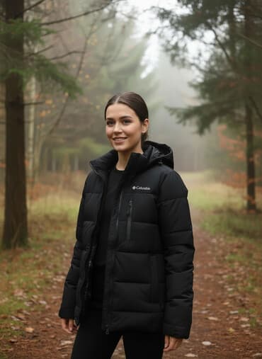 куртка колумбия: Мужская зимняя куртка Columbia, черная. Размер L Характеристики: - — 1