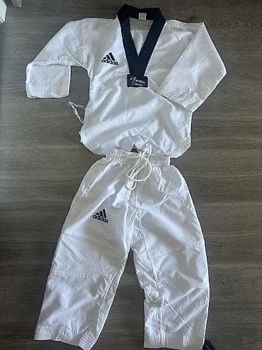 нашивка: Кимоно для тхэквондо Adidas (WT) - Комплект: куртка с тёмно‑синим — 1